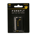 Batteri alkaliske 9 V 6LR61 1 stk. - Firefly